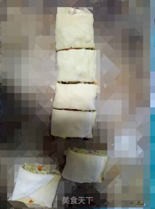Turnip and Bean Sprouts Vegetable Roll recipe