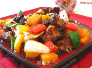 Sweet and Sour Pork Ribs with Pineapple and Pepper recipe