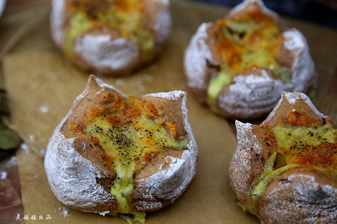 Whole Wheat Cheese Rock Lava Bread recipe