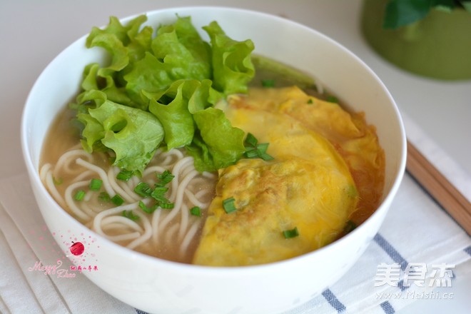 Egg Dumpling Noodle Soup recipe