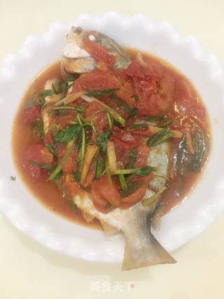 Tomato Golden Pomfret recipe