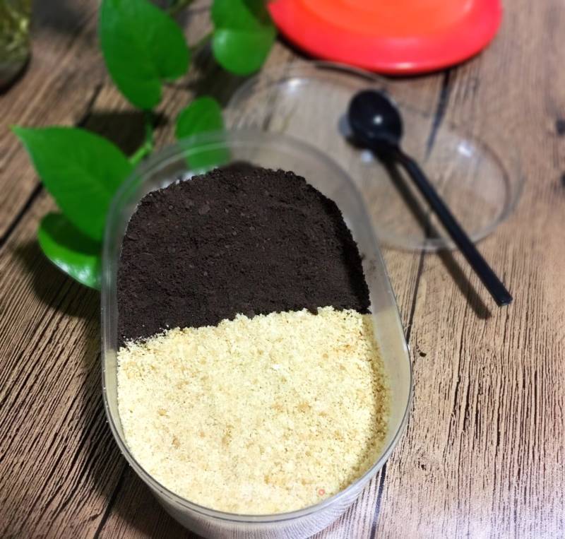 #trust之美#two-color Sawdust Cup recipe