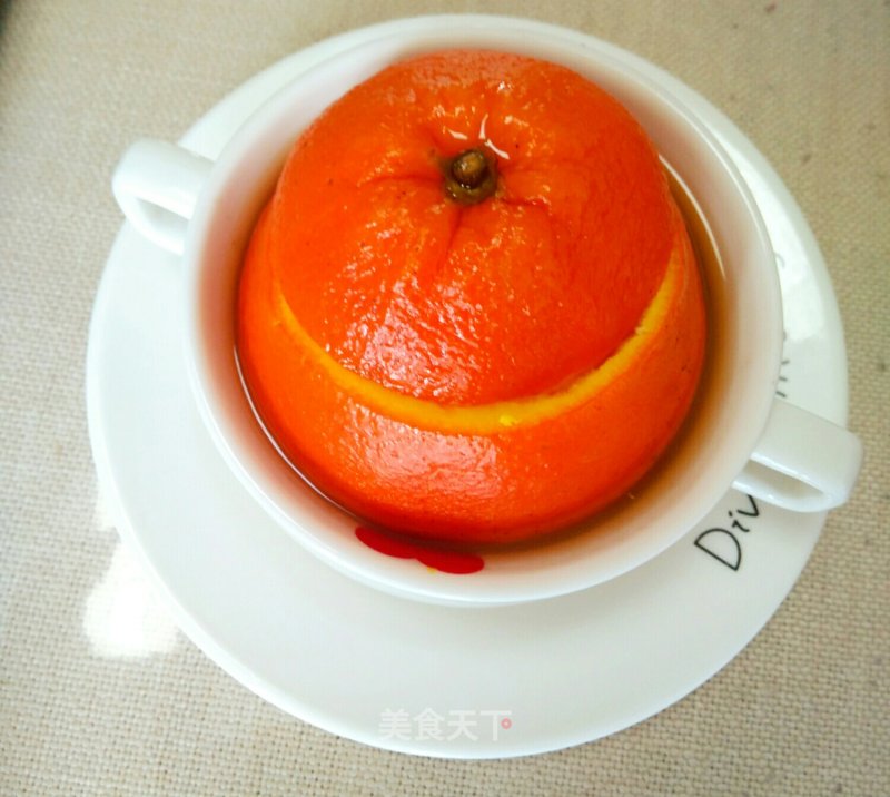 Steamed Egg with Orange Sauce recipe