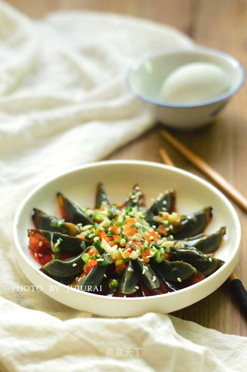 Preserved Egg with Cold Dressing recipe