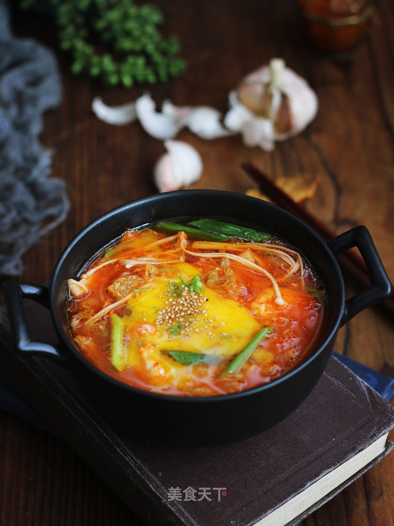 Korean Hot and Sour Tofu Soup recipe