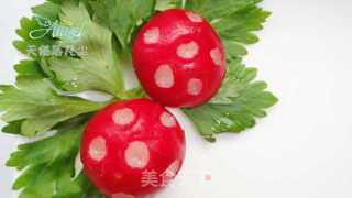 Plate Decoration-cherry Radish Mushrooms recipe