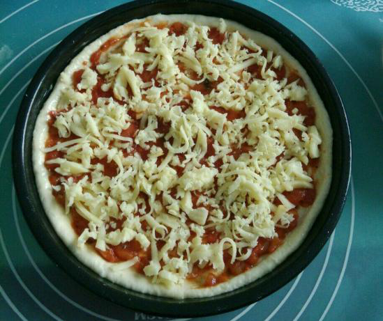 Shrimp Ham Pizza recipe