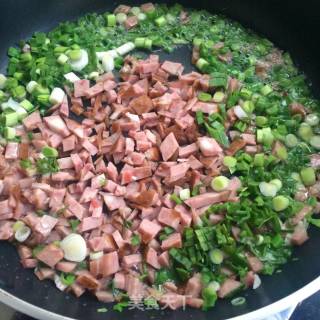 Assorted Fried Rice with Red Sausage recipe