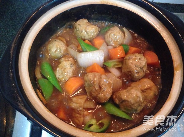 Curry Fish Balls with Mixed Vegetables recipe