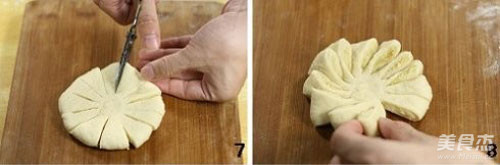 Coconut Flower Shaped Bread recipe