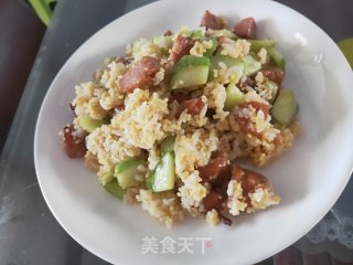 Beef Ball Fried Rice recipe