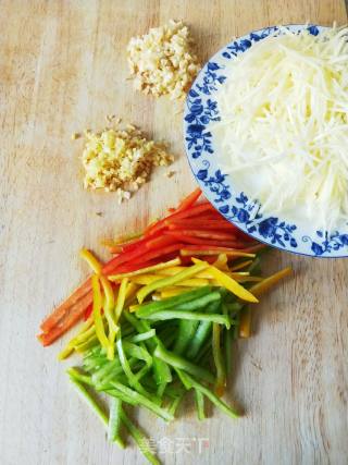 (rolling Dish) Stir-fried Vegetable Shreds recipe