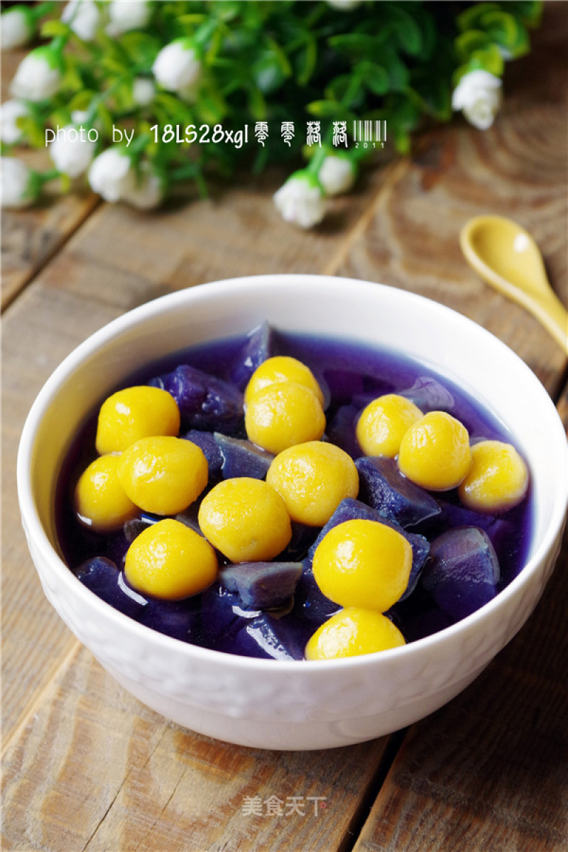 Dietary Fiber: Purple Sweet Potato Gourd Round recipe