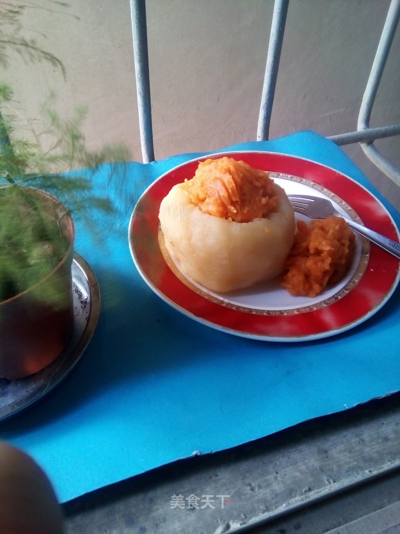 Creative Afternoon Tea---sweet Potato and Apple Cup recipe