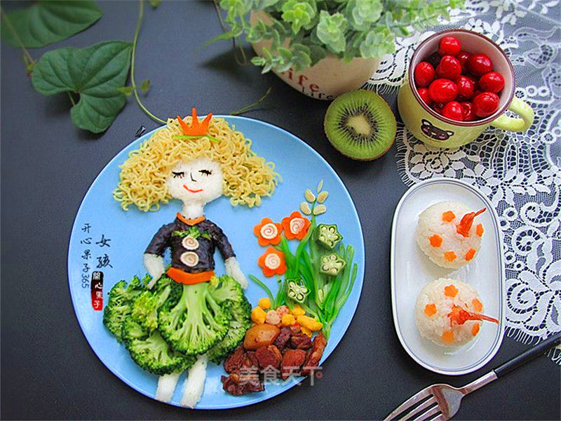 Creative Kids Meal for Curly Girl recipe