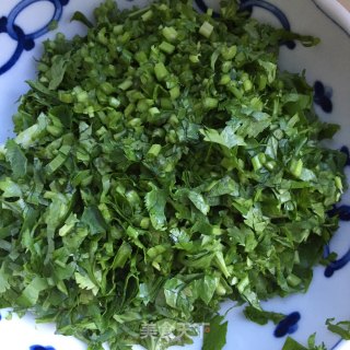 Green Peppers with Chopped Coriander recipe