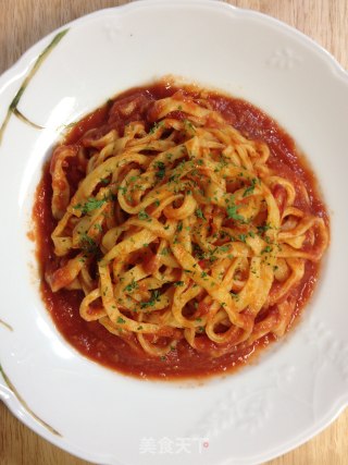 Golden Noodles with Tomato Sauce (golden Noodles, One of The Tomato Sauce Series) [traditional Pasta] Freshly Tasted recipe