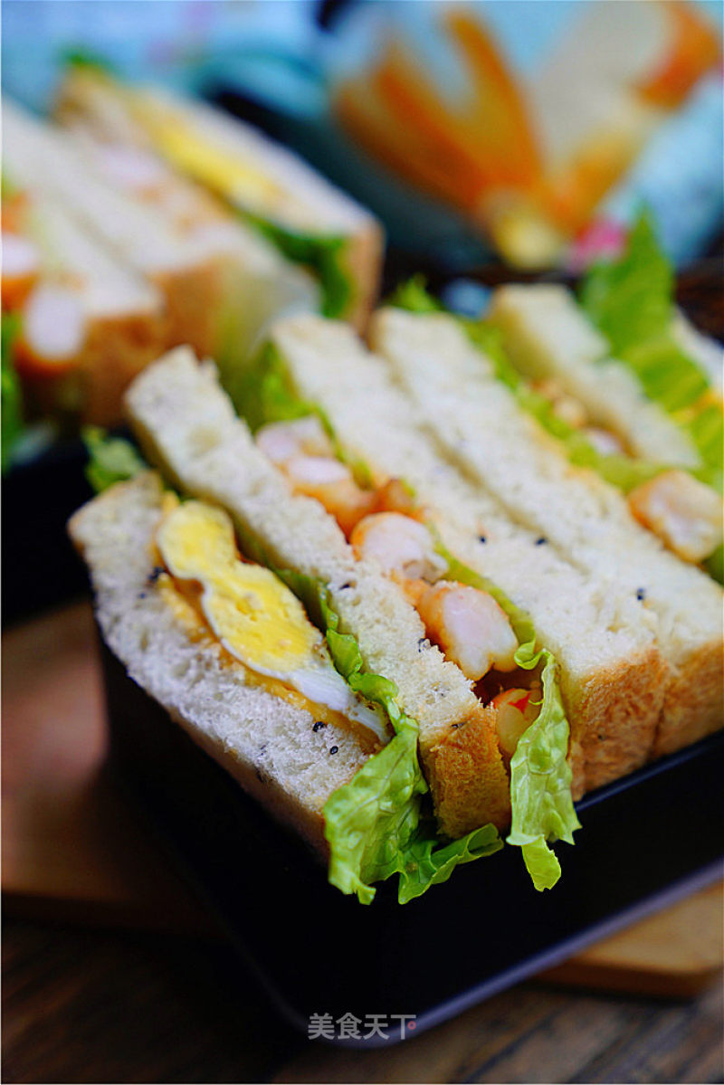 Shrimp and Egg Sandwich recipe