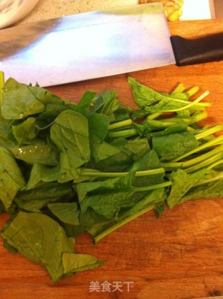 Spinach and Pork Liver Soup recipe