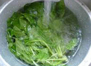Spinach Fried Gluten recipe