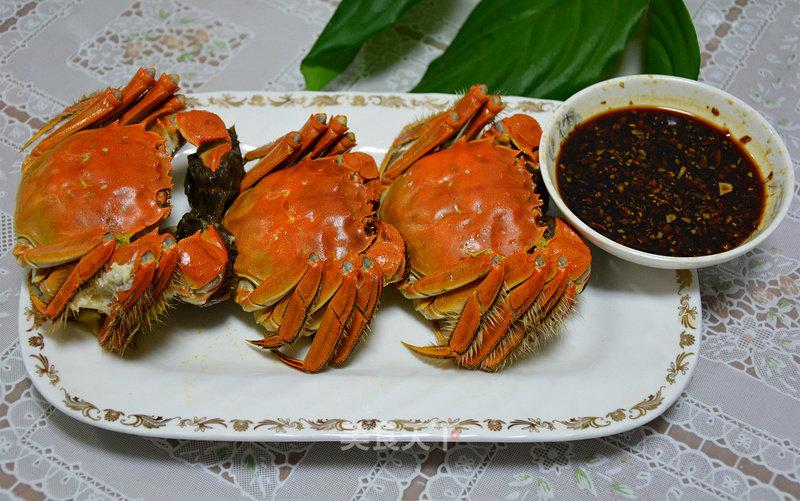 Steamed Hairy Crabs recipe