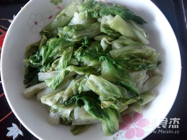 Lettuce Drizzled with Oyster Sauce recipe