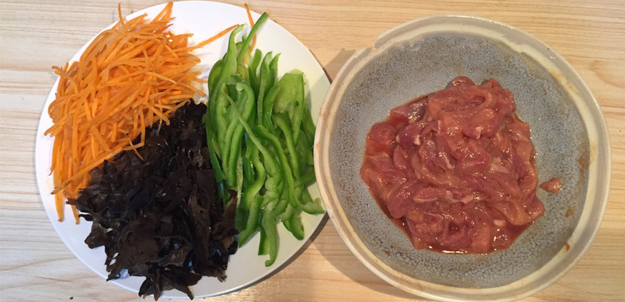 Fish-flavored Shredded Pork, A Small Beautiful Delicacy recipe