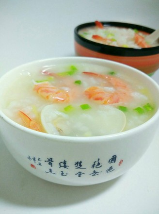 Prawn Congee with Clams