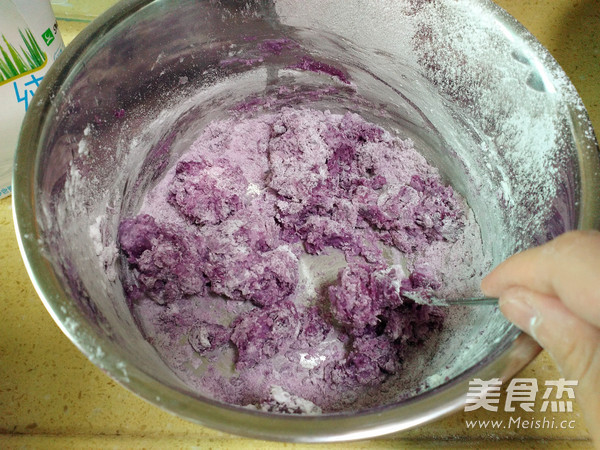 Purple Sweet Potato Glutinous Rice Cake recipe