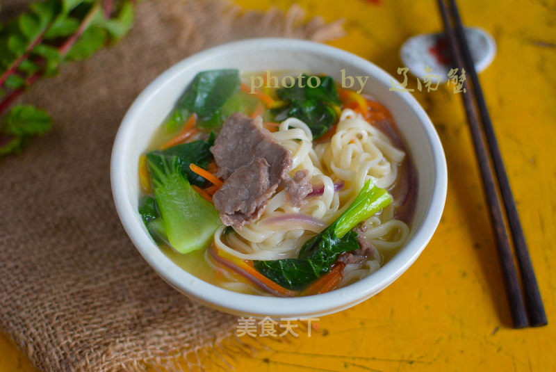 Carrot and Lamb Noodles, Warm Your Body, Stomach and Hands, Beautiful recipe