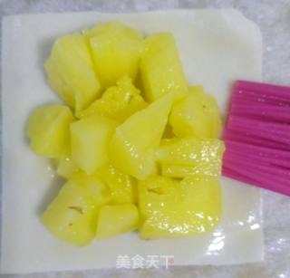 Wonton Skin Version Pineapple Pie recipe