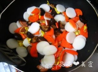 【zhejiang Cuisine】five-color Fried Rice Cake recipe