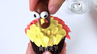 #trust之美#super Funny Turkey Cupcake, Chocolate Cupcake recipe