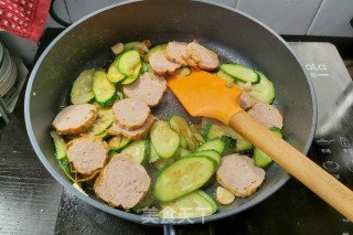 Cucumber Stir-fried Bean Curd Pork Roll recipe