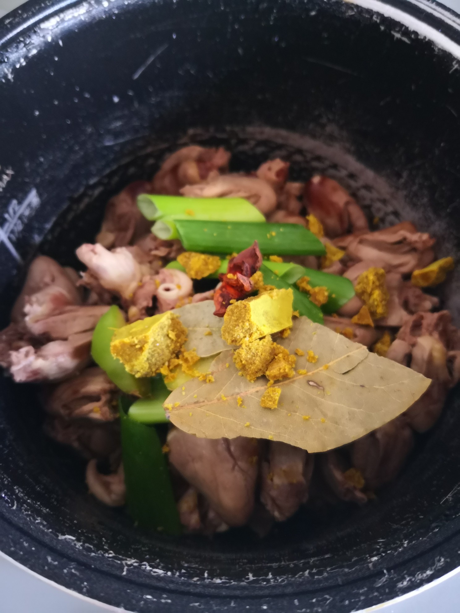 Curry Chicken Hearts recipe