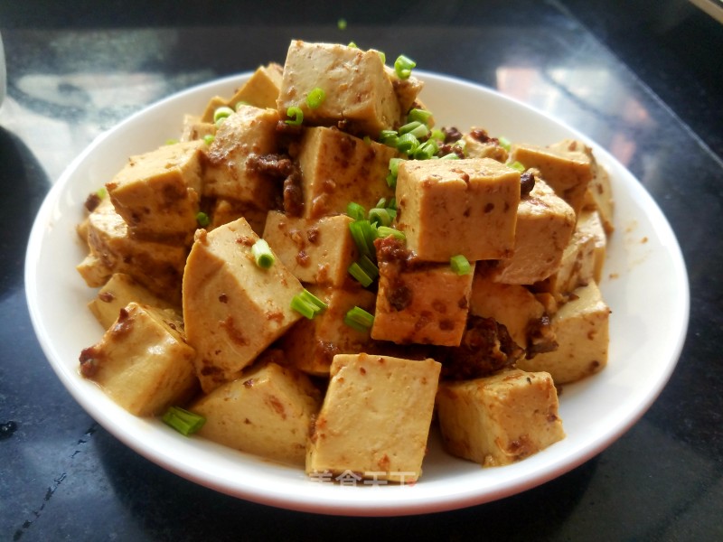 Stewed Tofu with Ground Beef recipe