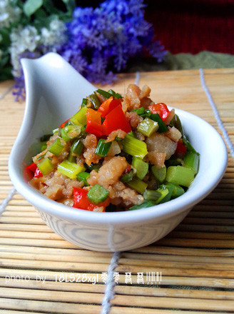 Chive Minced Pork recipe