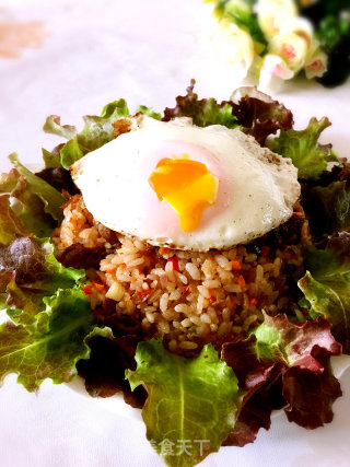 Assorted Fried Rice with Egg and Sea Cucumber recipe