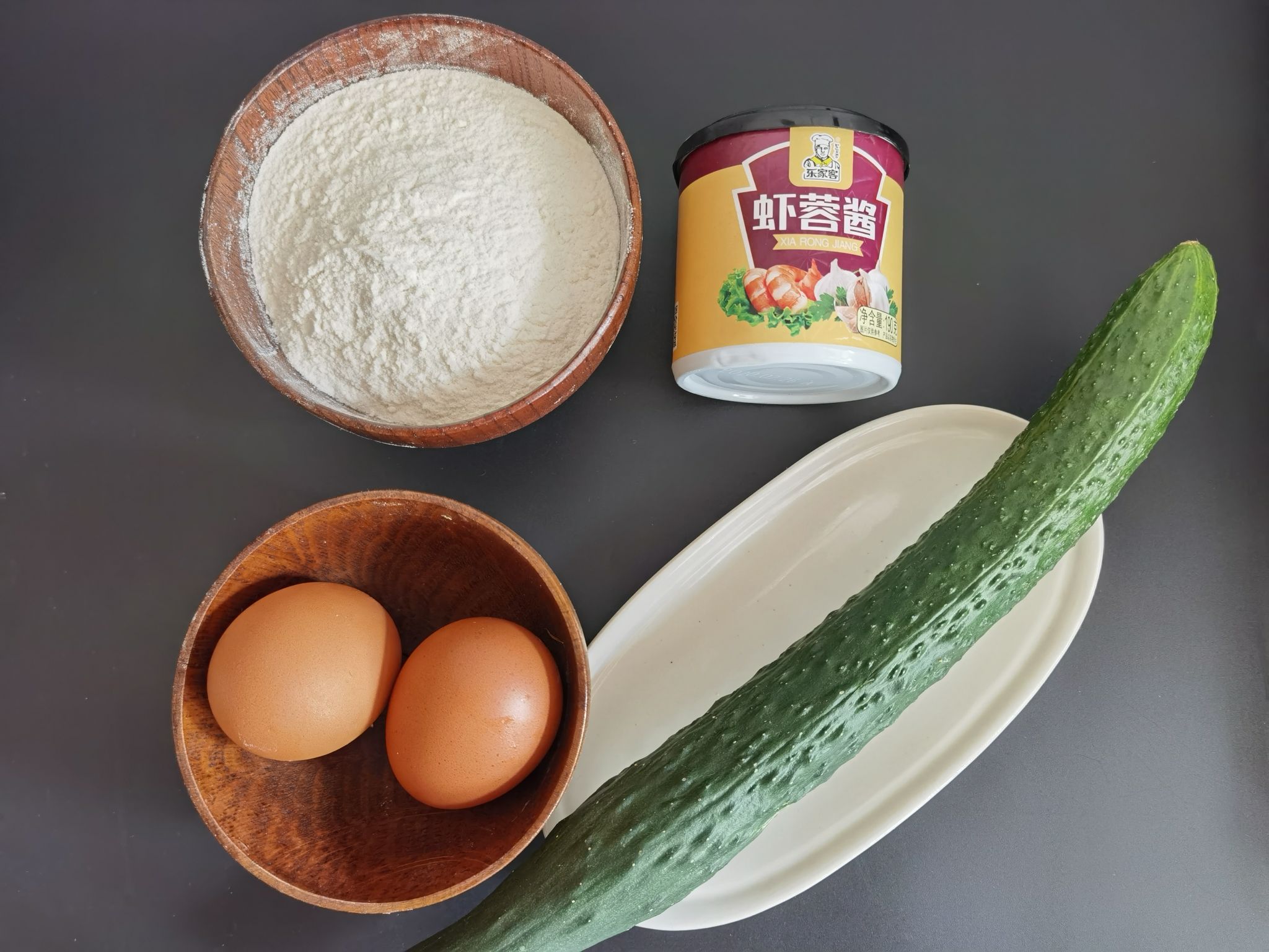 Egg Noodles with Shrimp Paste and Vegetables recipe