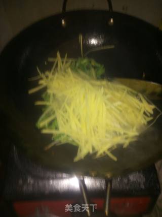Green Pepper and Potato Shreds recipe