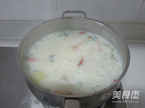 Soy Milk King Crab Rice recipe