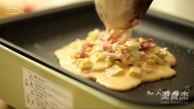 "kura No Food" 01 Cabbage Duel: Okonomiyaki recipe