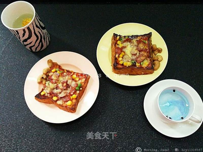 Variety of Delicious Toast Small Pizza ★quick Delicious Dessert ★ recipe