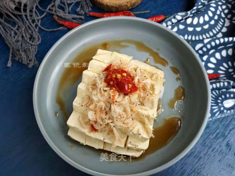 Tofu with Shrimp Skins recipe