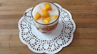 Coconut Mango Black Tea Jelly recipe