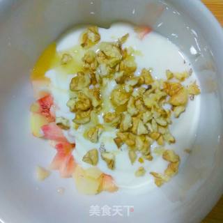 Peach Walnut Yogurt recipe