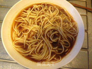 Scallion Braised Spaghetti Noodles recipe