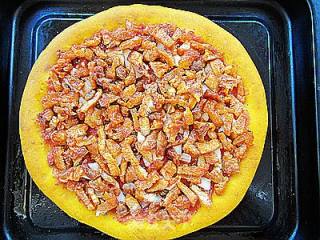 Orange-flavored Pork Belly Melon Pizza recipe