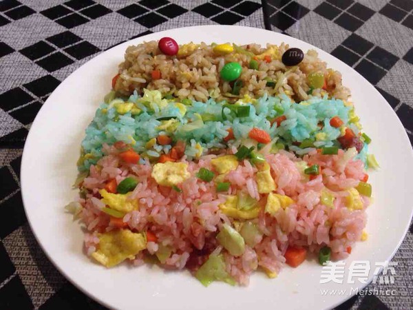 Rainbow Fried Rice recipe