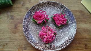 Sweet and Sour Radish Flowers recipe